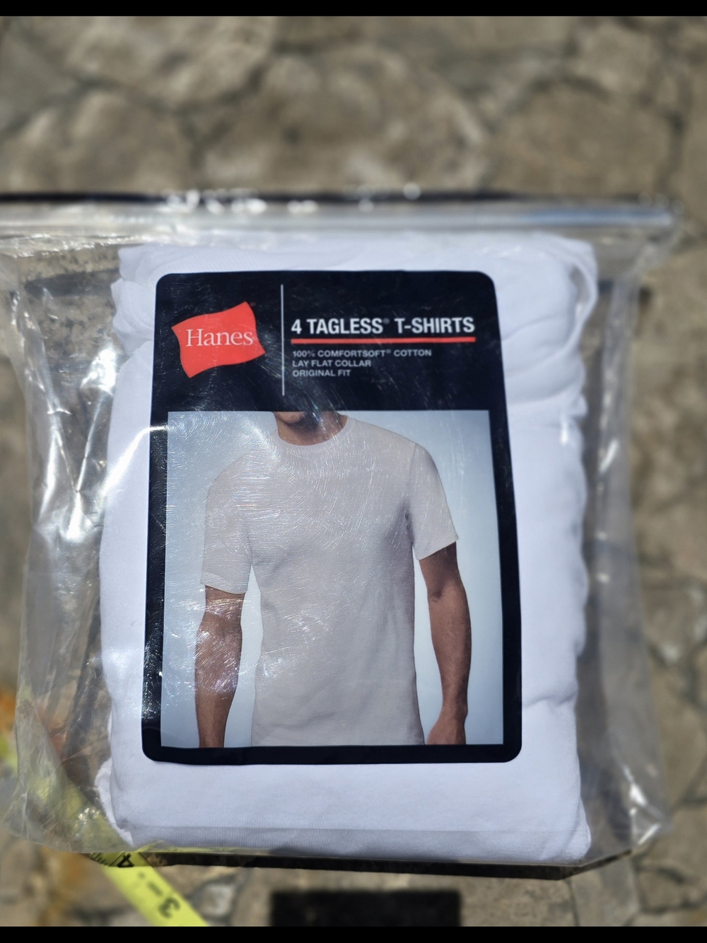 Hanes White Crew Neck Tagless T-Shirt Multipack